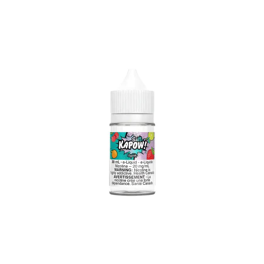 KAPOW! salt nicotine ejuice - PIXI 12mg - powerful vape experience available in Hawkesbury, Ottawa, and across Ontario.