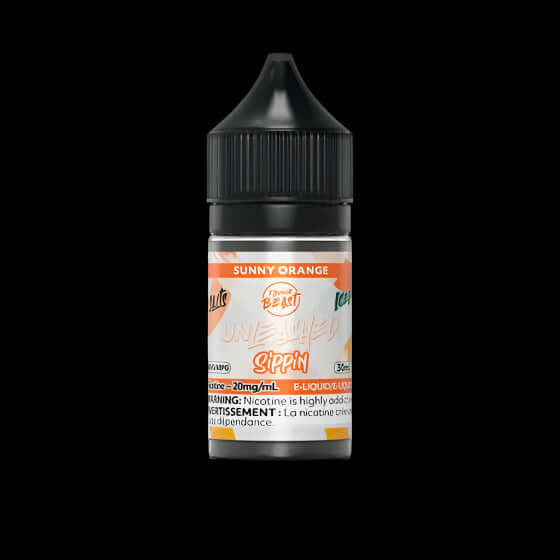 Flavour Beast Unleashed e-liquid - sippin (salt) Sunny Orange - next-level salt nic flavors available in Hawkesbury, Ottawa, and across Ontario.