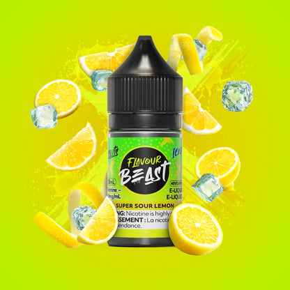 Salt Nicotine Flavour: Super Sour Lemon MG: 20mg Flavour Beast e-liquid salt (30ML) | Supa Vapes - Hawkesbury, Ottawa & Ontario Vape Shop