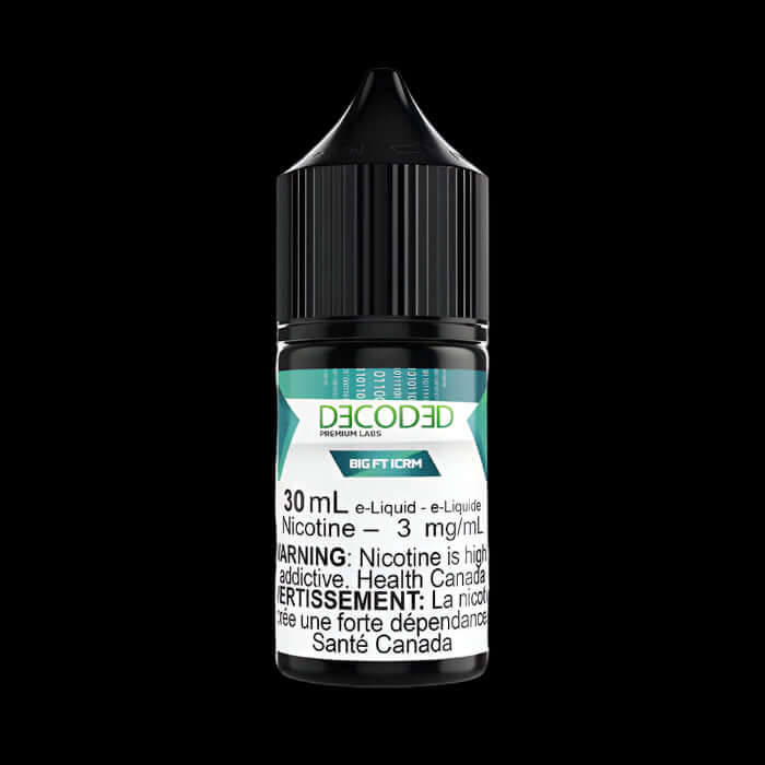 DECODED Salt (30ML) Big FT 1.2% - smooth and satisfying ejuice available in Hawkesbury, Ottawa, and across Ontario.