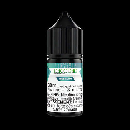 DECODED Salt (30ML) Big FT 1.2% - smooth and satisfying ejuice available in Hawkesbury, Ottawa, and across Ontario.