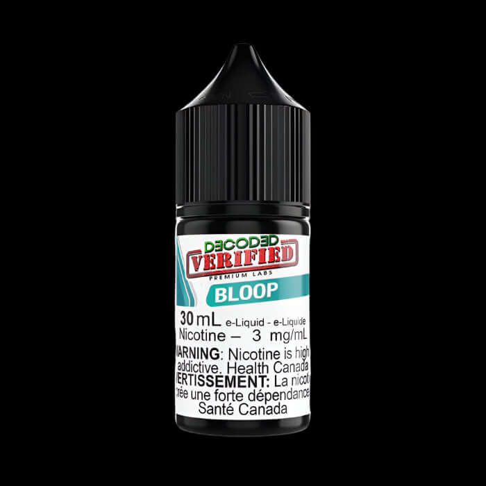 DECODED verified - salt NIC Bloop 2% - smooth and satisfying ejuice available in Hawkesbury, Ottawa, and across Ontario.