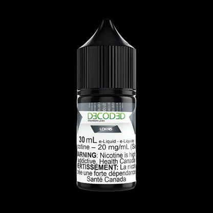 DECODED Salt (30ML) - smooth and satisfying ejuice available in Hawkesbury, Ottawa, and across Ontario.