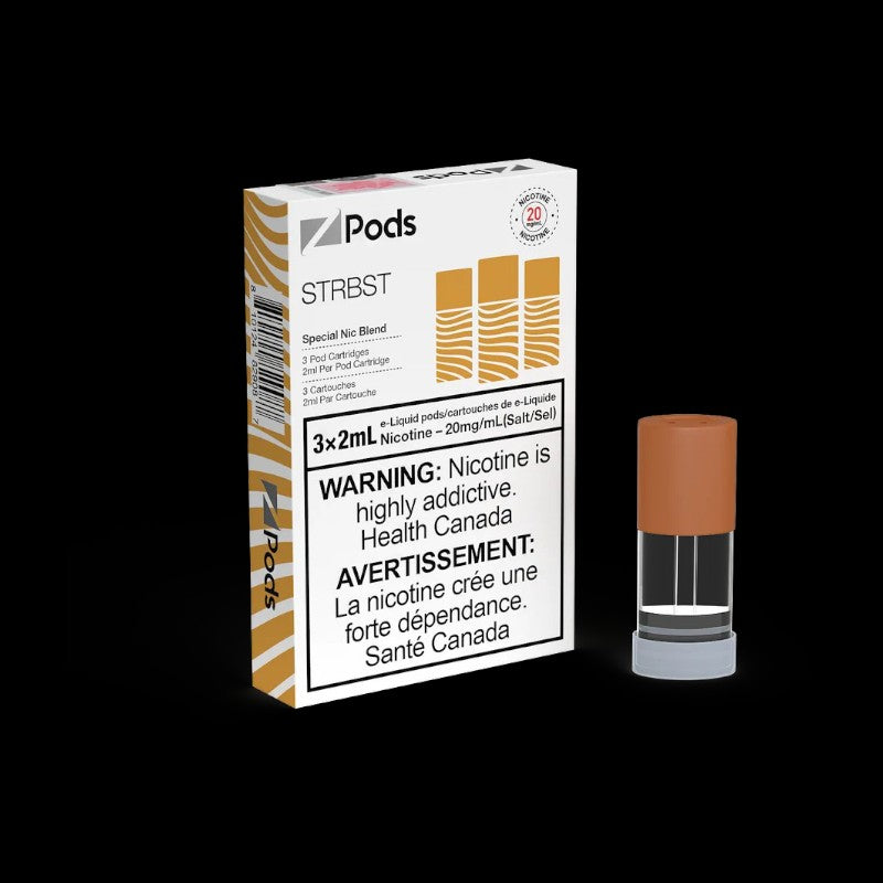 Z Pods Smooth Blueberry flavour, 20mg nicotine blend, smooth and satisfying vape experience, ideal for Ontario and Quebec customers.