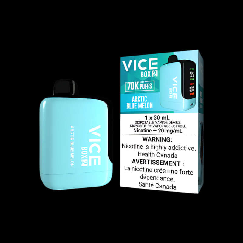 VICE box 2 GRAPE ICE - cool and intense disposable vape from VICE Box series, available in Hawkesbury, Ottawa, and across Ontario.