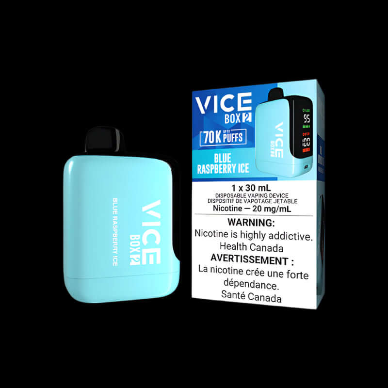 VICE box 2 BLUEBERRY FROST - cool and intense disposable vape from VICE Box series, available in Hawkesbury, Ottawa, and across Ontario.