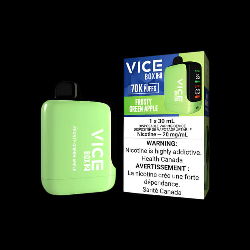 VICE box 2 BANANA ICE - cool and intense disposable vape from VICE Box series, available in Hawkesbury, Ottawa, and across Ontario.