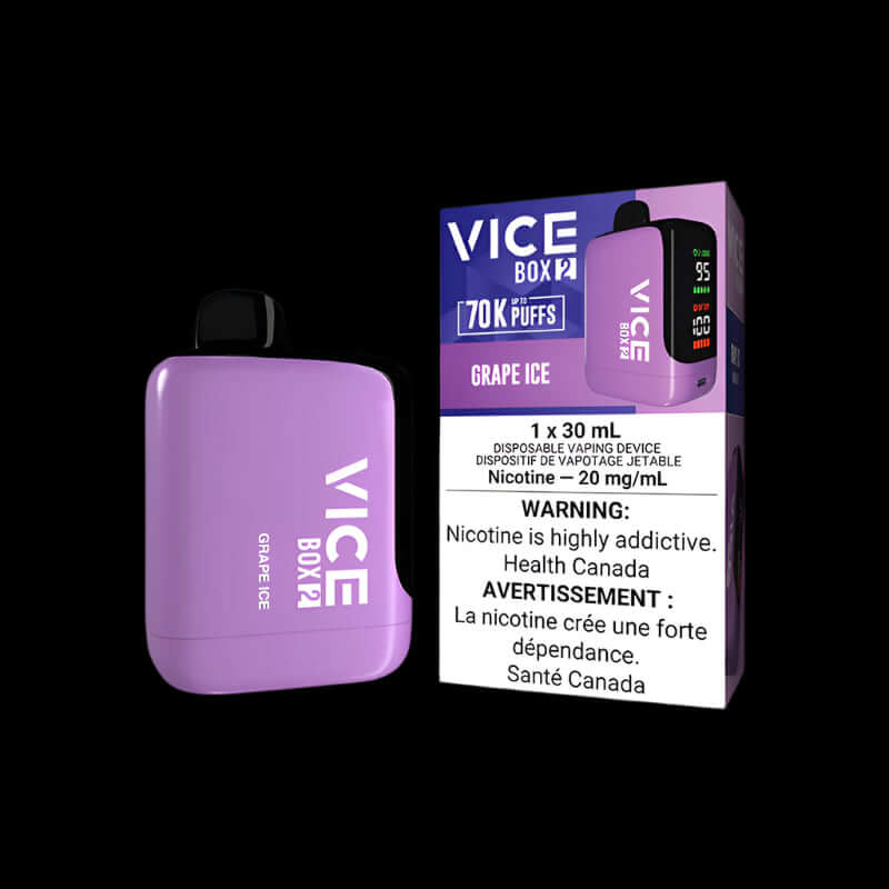 VICE box 2 ARCTIC BLUE MELON - cool and intense disposable vape from VICE Box series, available in Hawkesbury, Ottawa, and across Ontario.