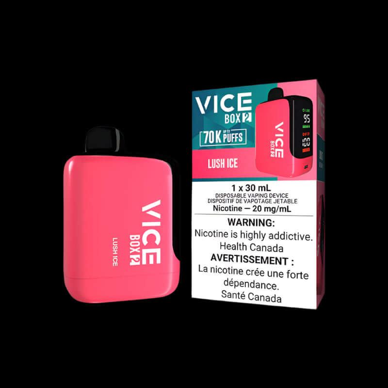 VICE box 2 STRAWBERRY KIWI ICE - cool and intense disposable vape from VICE Box series, available in Hawkesbury, Ottawa, and across Ontario.