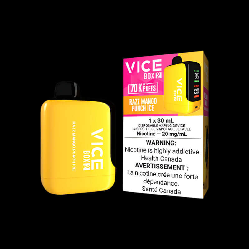 VICE box 2 RAGE ICE - cool and intense disposable vape from VICE Box series, available in Hawkesbury, Ottawa, and across Ontario.