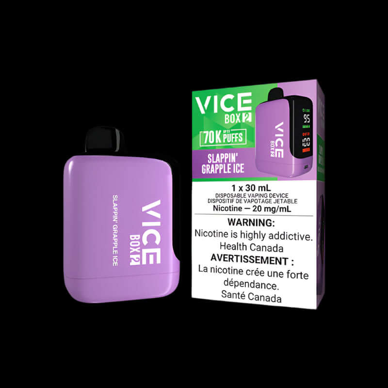 VICE box 2 MINT ICE - cool and intense disposable vape from VICE Box series, available in Hawkesbury, Ottawa, and across Ontario.