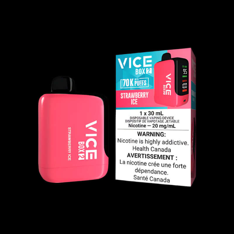 VICE box 2 MANGO TANGO ICE - cool and intense disposable vape from VICE Box series, available in Hawkesbury, Ottawa, and across Ontario.