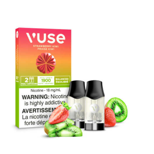 VUSE Epods (2 PCK), Velvety Tobacco flavour, 2% (20mg) nicotine strength, compatible with Vuse and Vype devices, ideal for vapers in Ontario and Quebec.
