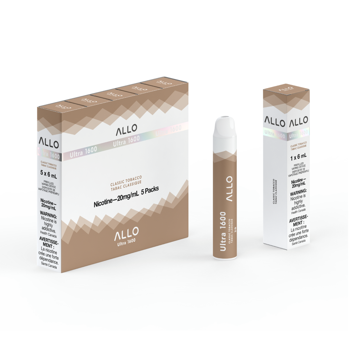Allo Ultra 1600 Disposable Vape — Classic Tobacco