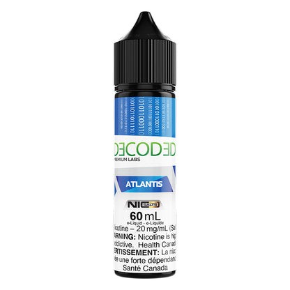 DECODED Atlantis Salt Nic E-Juice 60mL - Supa Vapes