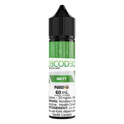 DECODED Big FT Salt Nic E-Juice 60mL - Supa Vapes