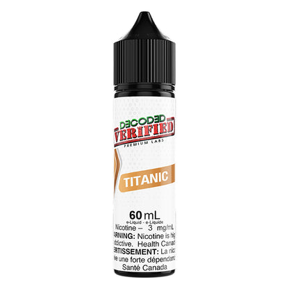 DECODED Verified Titanic Freebase E-Juice 60mL - Supa Vapes