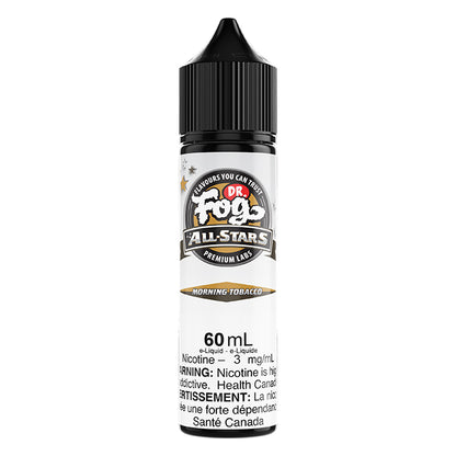 Dr. Fog All Stars Morning Tobacco Freebase E-Juice 60mL - Supa Vapes
