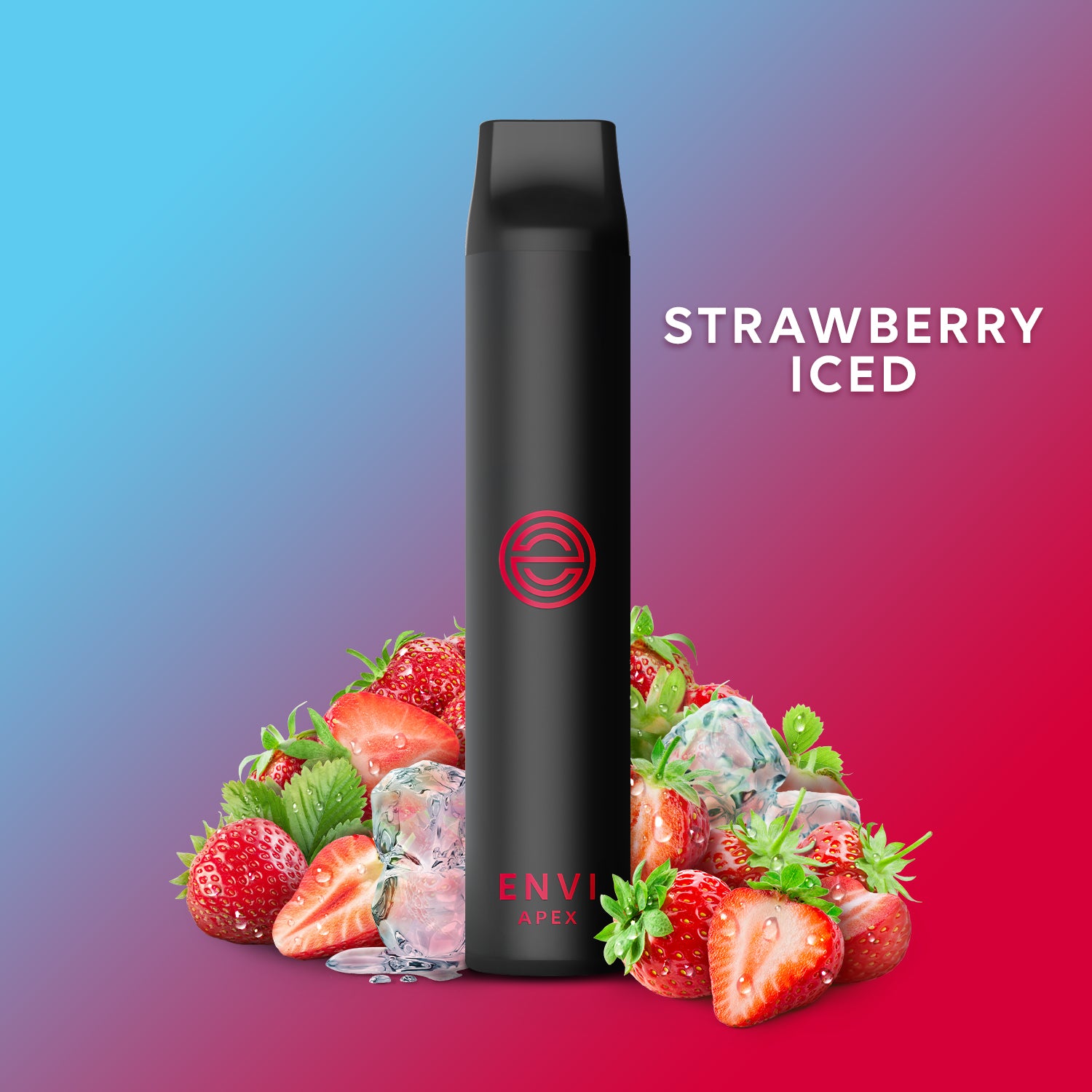 Envi Apex Strawberry Iced Disposable Vape - Supa Vapes