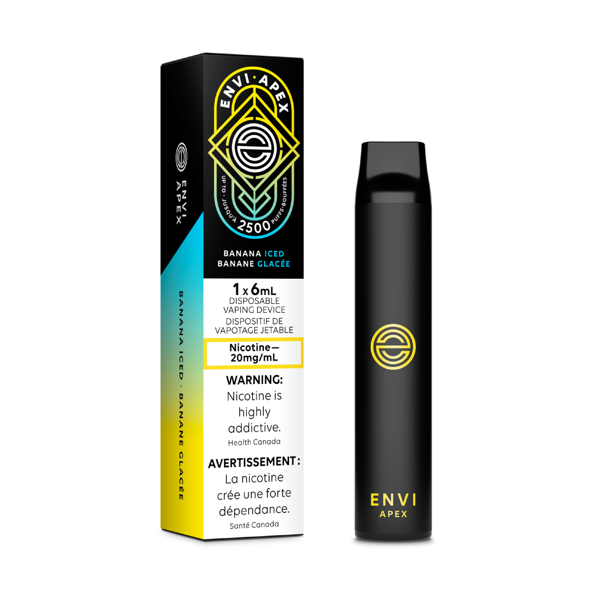 Envi Apex Disposable Vape — Banana Iced