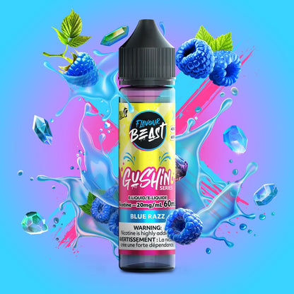 Flavour Beast Gushin Salt E-Liquid 60mL Blue Razz - Supa Vapes