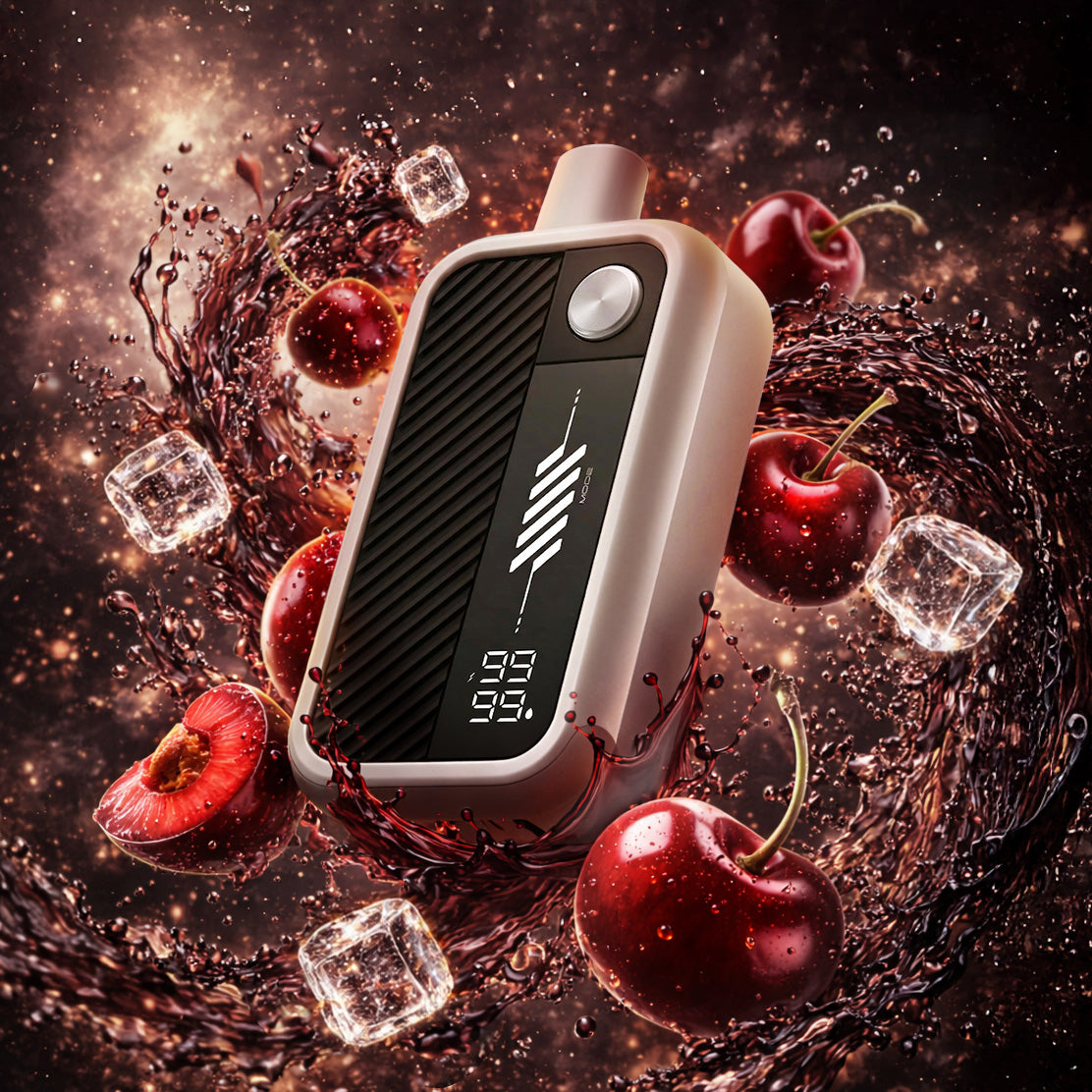 Flavour Beast Mode Max 3 Epic Unleashed 60K disposable vape in Epic Cherry Iced flavour, 60,000 puffs, 20mg salt nicotine, available at Supa Vapes Canada.