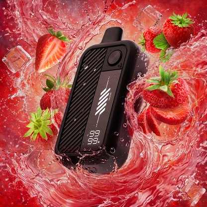 Flavour Beast Mode Max 3 60K disposable vape in Sic Strawberry Iced flavour, 60,000 puffs, 20mg salt nicotine, available at Supa Vapes Canada.