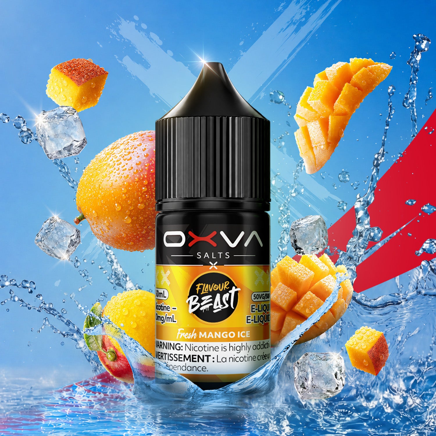 Flavour Beast x OXVA Fresh Mango Ice Salt Nic E-Juice 30mL - Supa Vapes