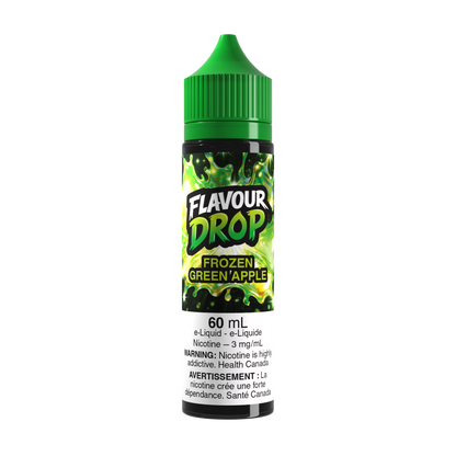 Flavour Drop Freebase Frozen Green Apple 60mL e-liquid bottle