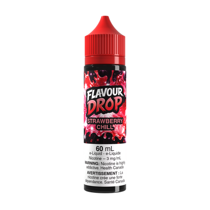 Flavour Drop Freebase Strawberry Chill 60mL e-liquid bottle