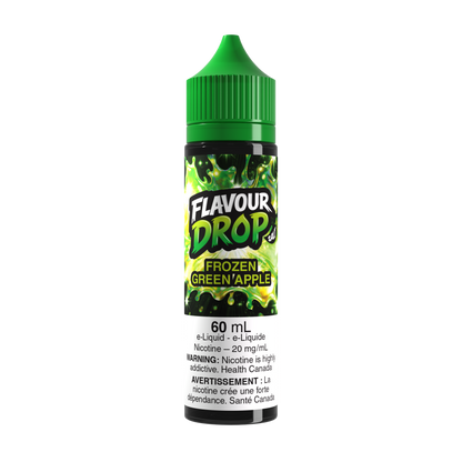 Flavour Drop Salt Frozen Green Apple 60mL salt nicotine e-liquid bottle