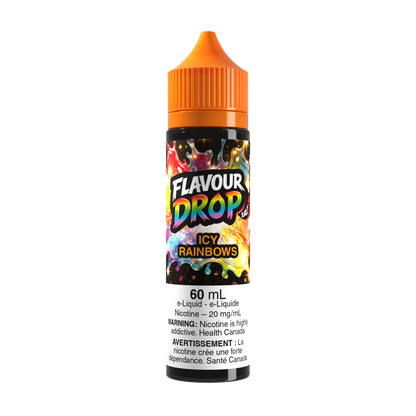 Flavour Drop Salt Icy Rainbows 60mL salt nicotine e-liquid bottle