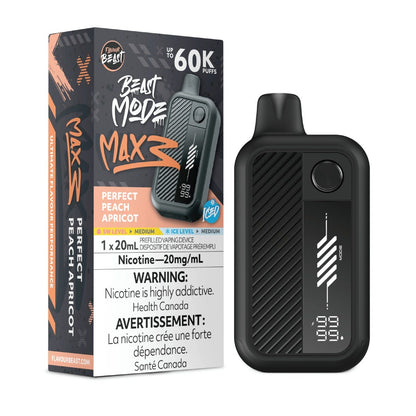 Flavour Beast Mode Max 3 Perfect Peach Apricot Iced Disposable Vape - Supa Vapes