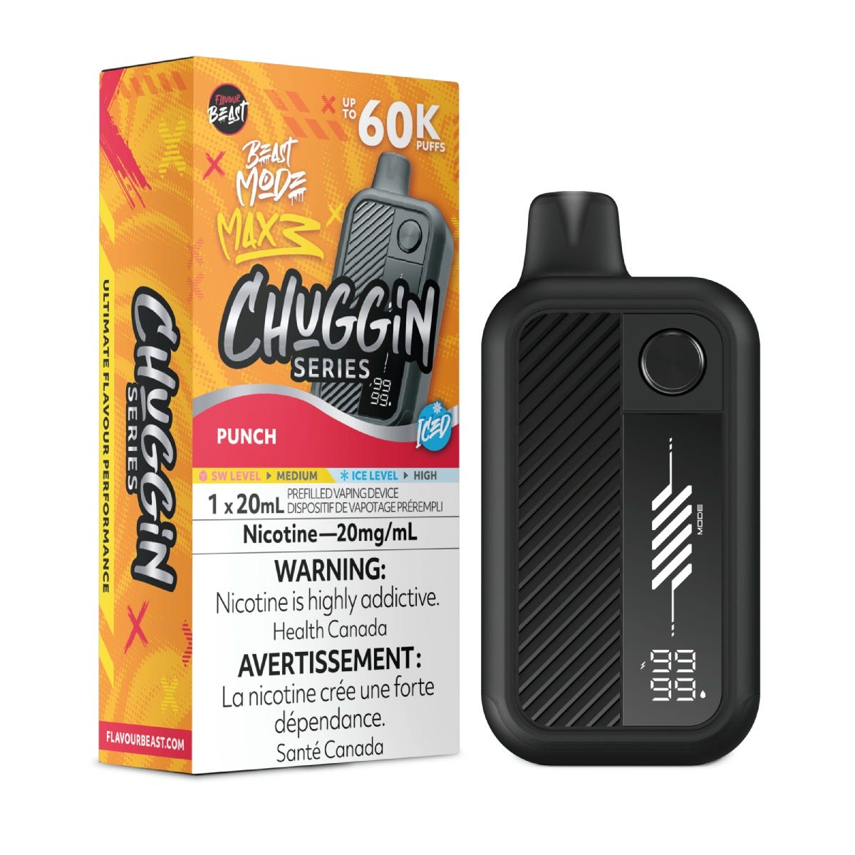 Flavour Beast Mode Max 3 Punch Iced Disposable Vape - Supa Vapes