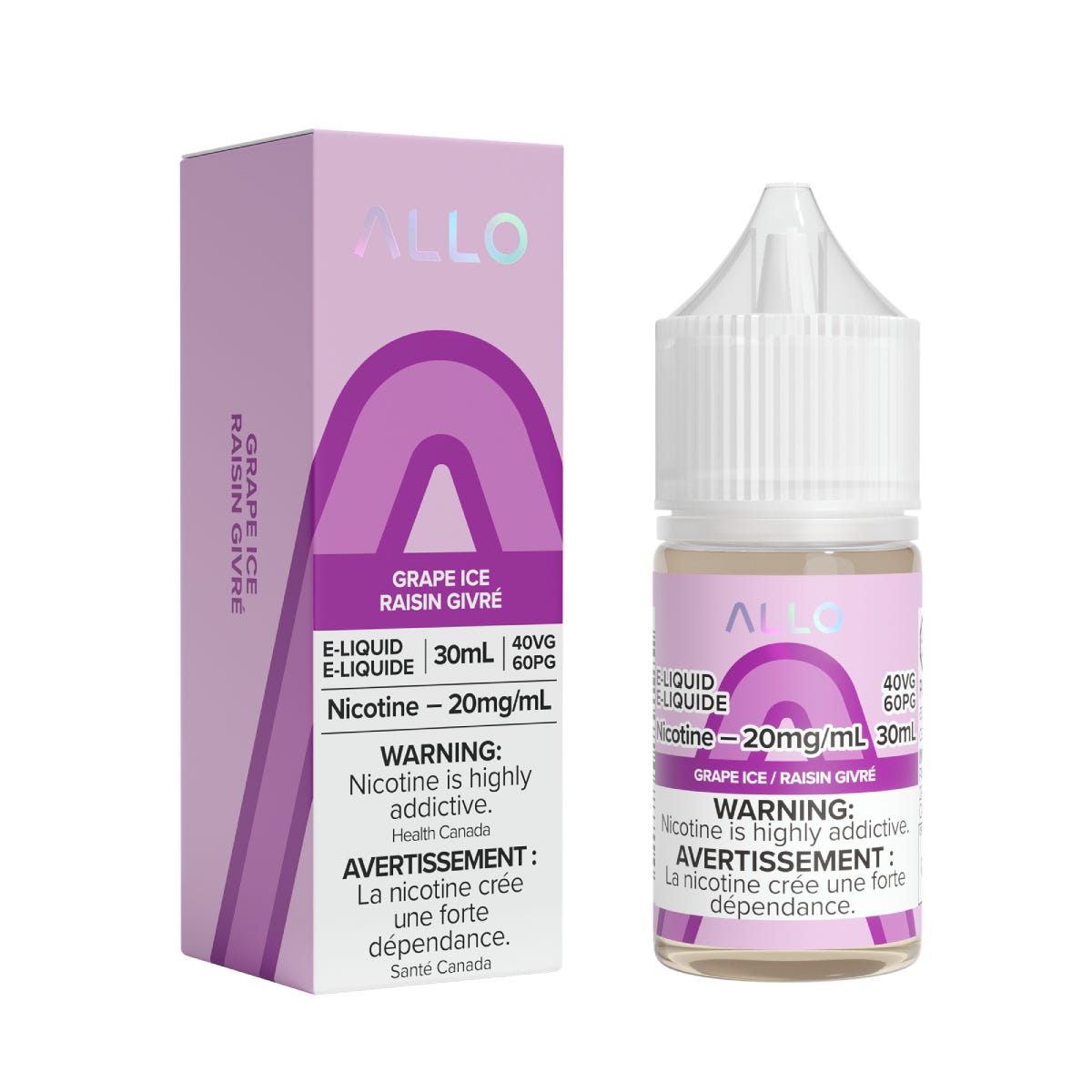 Allo E-Liquid Grape Ice Salt 30mL