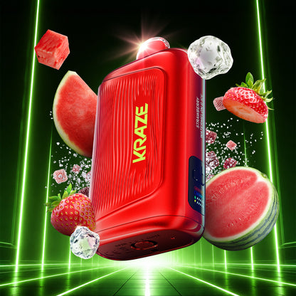 Kraze Giga 40ML Strawberry Watermelon Ice Disposable Vape