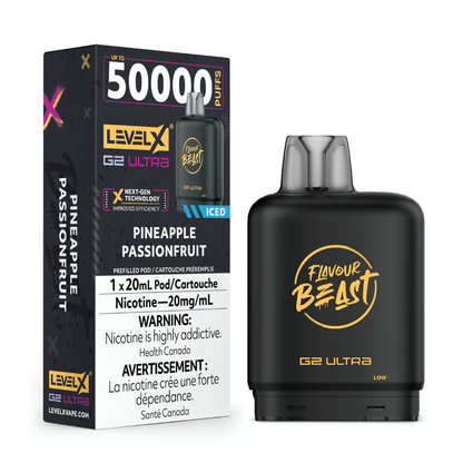 Flavour Beast Level X G2 Ultra Pod Iced - Pineapple Passionfruit Iced