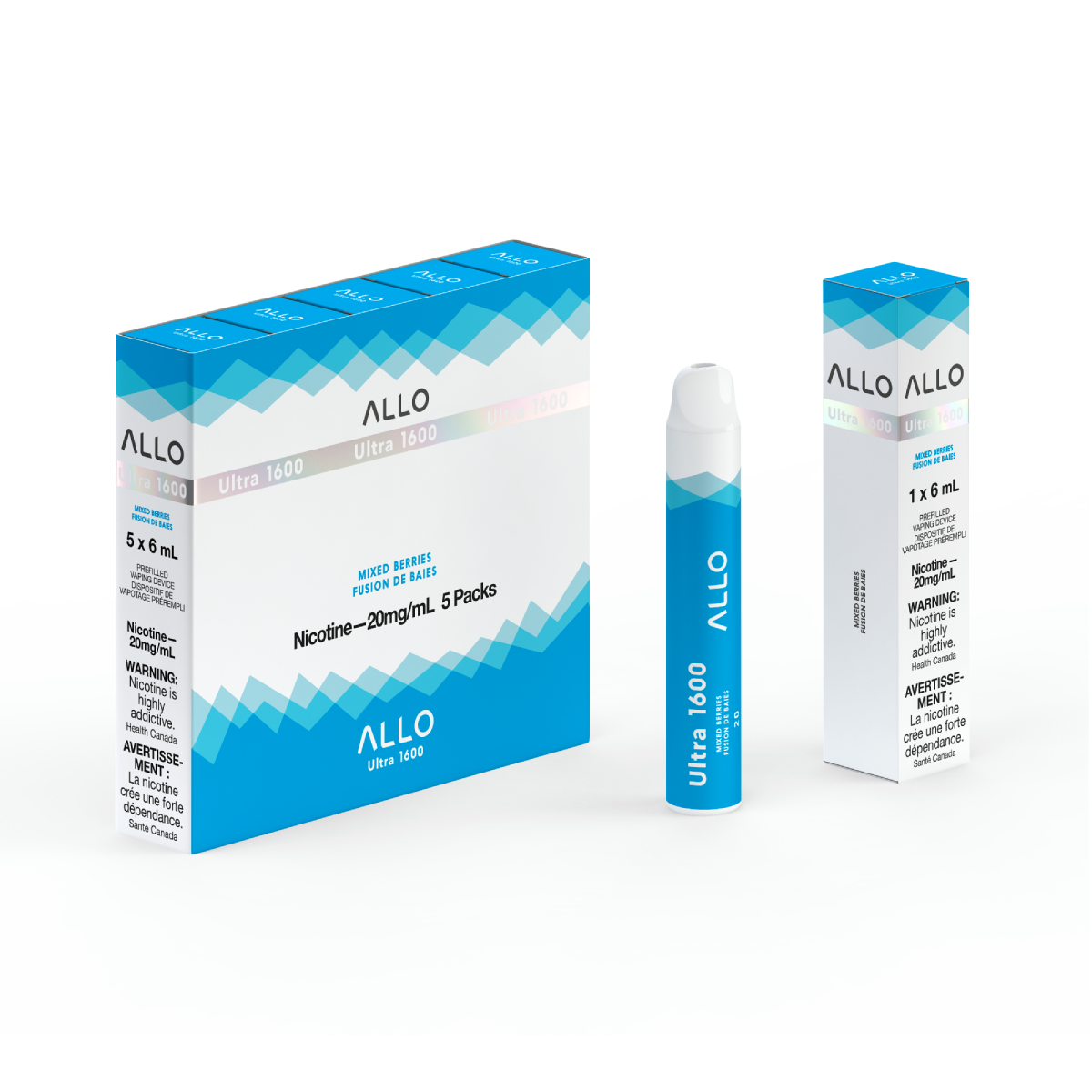 Allo Ultra 1600 Disposable Vape — Mixed Berries
