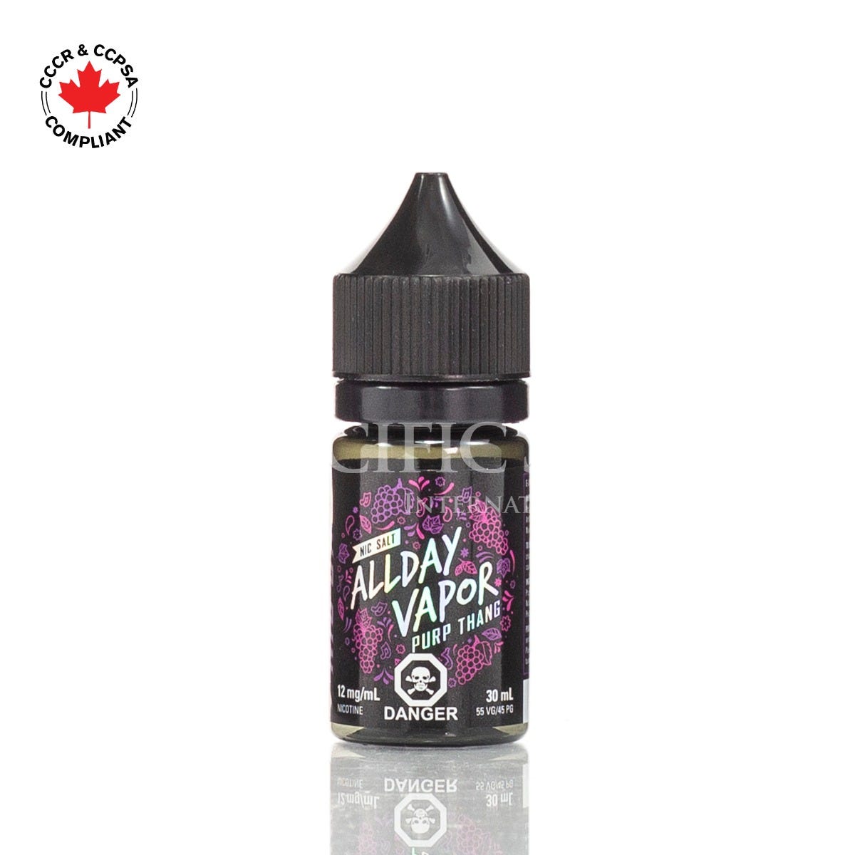 AllDay Vapor Salt Nic E-Liquid 30mL — Purp Thang