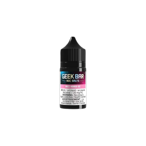 GEEK BAR NIC SALTS E-liquid 30mL bottle with 20mg/mL salt nicotine for smooth vaping experience.