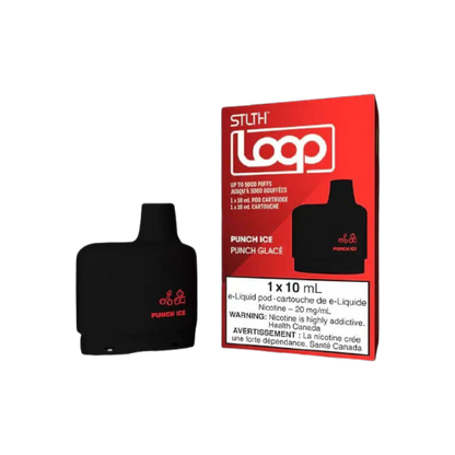 STLTH Loop Pod Tropical Storm Ice flavour, pre-filled pod delivering refreshing and smooth vapour, ideal for Ontario and Quebec vapers, clearance sale.