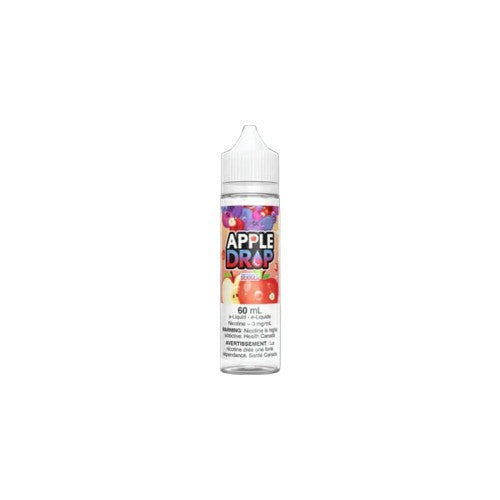 Apple Drop 60ML E-Liquid, Berries flavour, 0mg nicotine, refreshing sweet apple drop vape juice, clearance sale, ideal for vapers in Ontario and Quebec.
