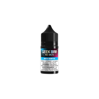 GEEK BAR NIC SALTS E-liquid - 30mL - 20mg/mL Salt Nicotine in Mint Berry Ice flavor.
