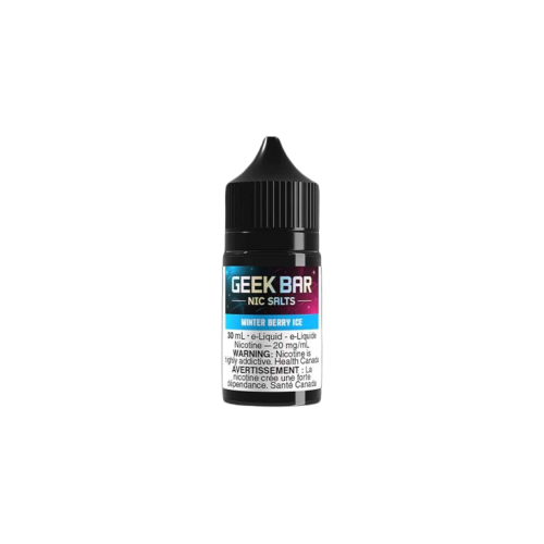 GEEK BAR NIC SALTS E-liquid - 30mL - 20mg/mL Salt Nicotine in Mint Berry Ice flavor.