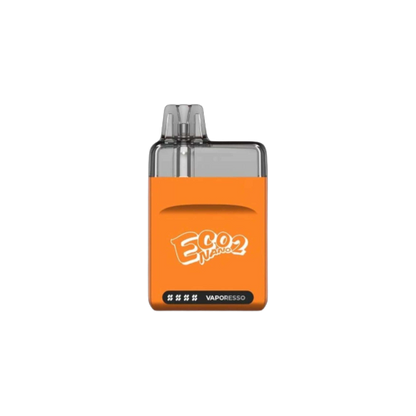 Vaporesso Eco Nano 2 Open Pod Kit 6mL in vibrant orange color, showcasing its sleek design.