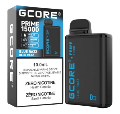 GCORE PRIME 15000 Disposable, Watermelon Ice flavour, zero nicotine, delivering up to 15,000 smooth puffs, long-lasting disposable vape, ideal for Ontario and Quebec vapers.