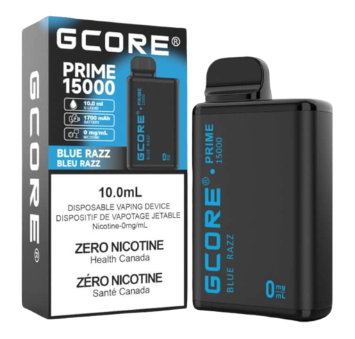 GCORE PRIME 15000 Disposable, Watermelon Ice flavour, zero nicotine, delivering up to 15,000 smooth puffs, long-lasting disposable vape, ideal for Ontario and Quebec vapers.