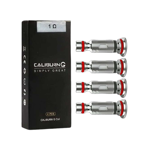 UWELL Caliburn G Coils, 1.0 ohm replacement coil, premium smooth flavor and thick vapor clouds, compatible with Caliburn G device, optimized for vapers in Ontario and Quebec.
