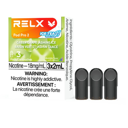 RELX Pod Pro 2 Pods — Green Grape Jasmine Ice