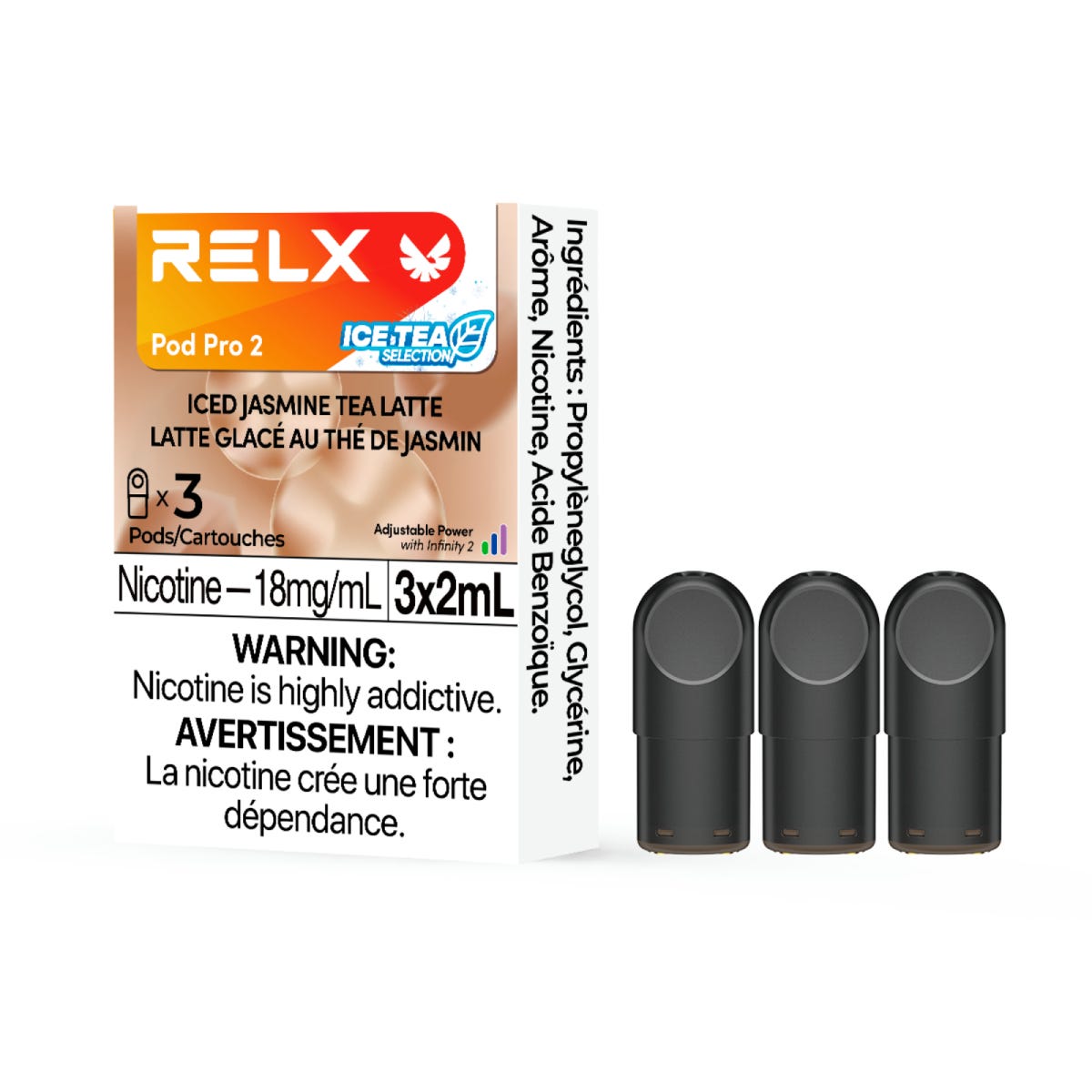 RELX Pod Pro 2 Pods — Iced Jasmine Tea Latte